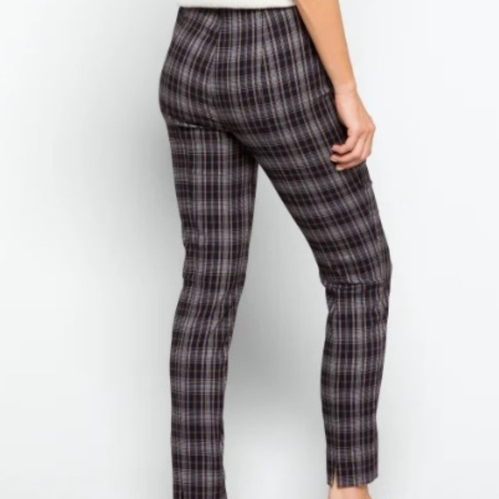 Straight Mid Rise Paid Pants
